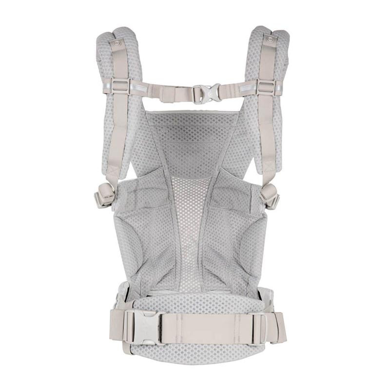 mochila de porteo omni breeze de ergobaby en el color gris perla
