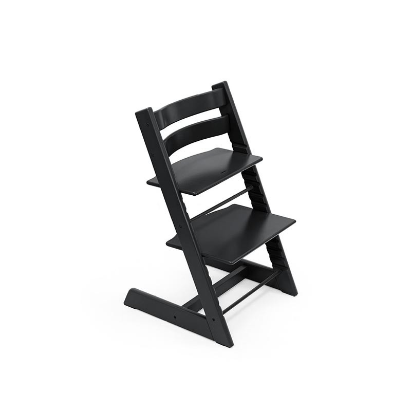 Trona Tripp Trapp de Stokke con baby set en color negro.