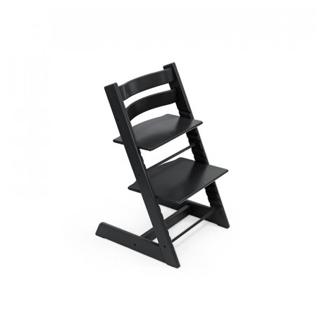 Trona Tripp Trapp de Stokke con baby set en color negro.