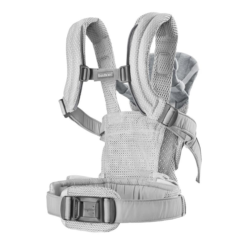 mochila portabebes harmony en el color plata