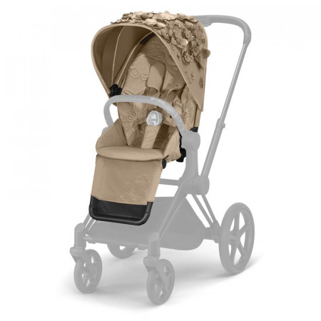 silla de paseo priam de la colección simply flowers de cybex en el color nude beige
