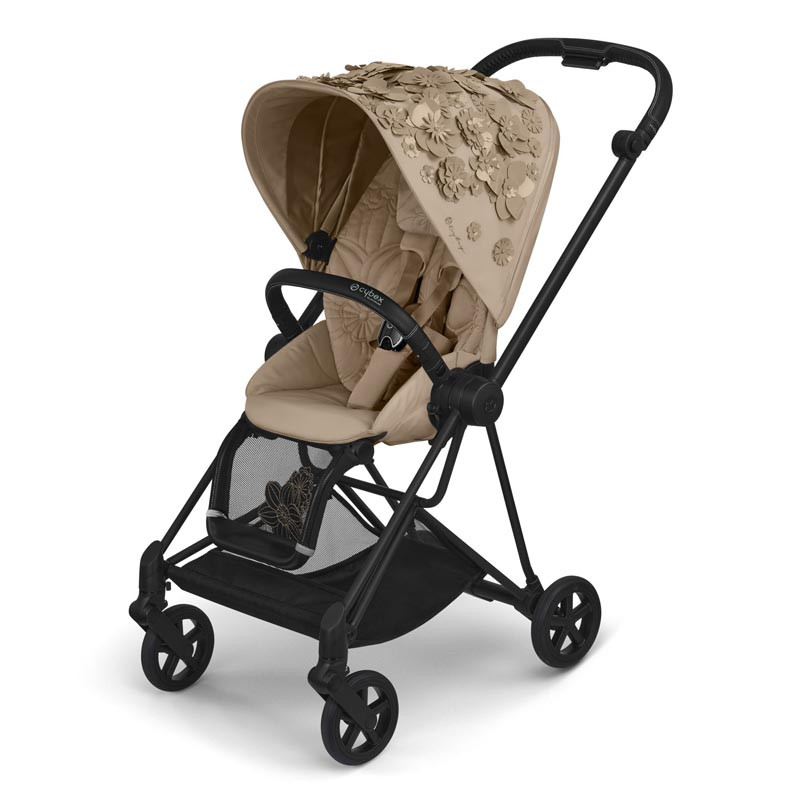silla de paseo mios de la colección simply flowers de cybex en el color nude beige