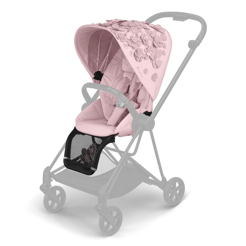 cochecito mios de la colección simply flowers de cybex en el color pale blush