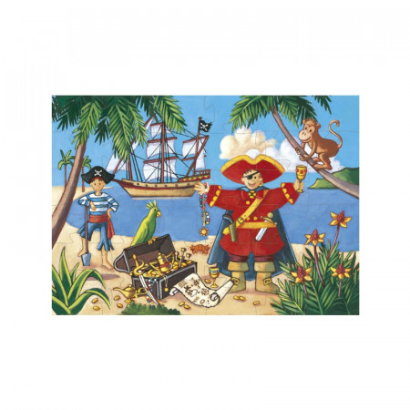 Puzzle silueta El Pirata de Djeco, 36 piezas.