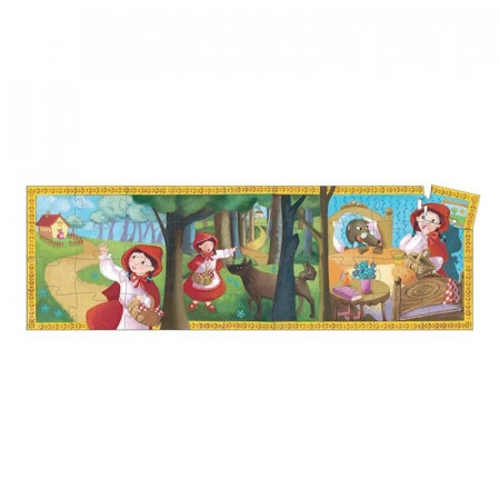 Puzzle silueta La Caperucita Roja de Djeco, 36 piezas.
