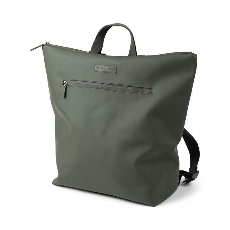 done by deer mochila cambiador en color dark green