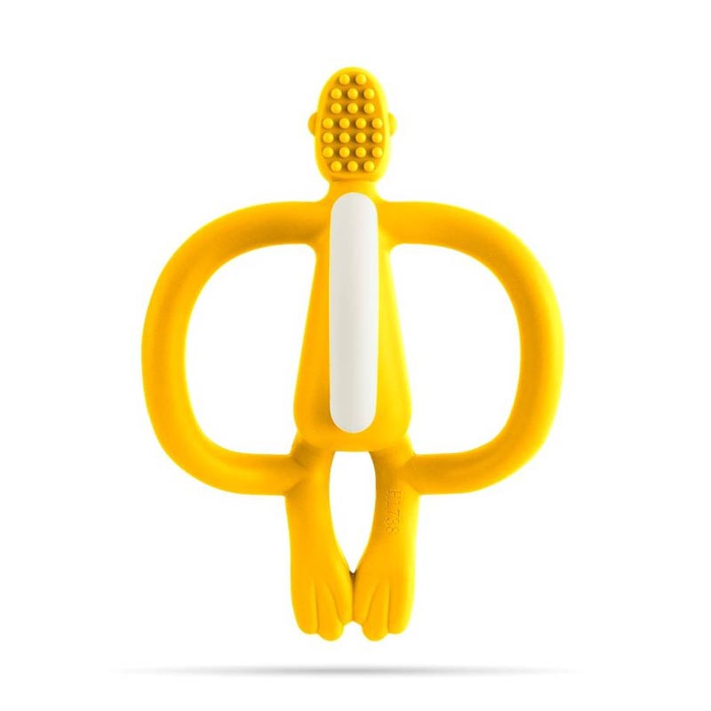 mordedor matchstick monkey en color amarillo