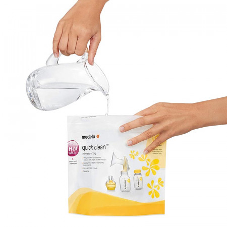 quick clean de medela bolsas para microondas