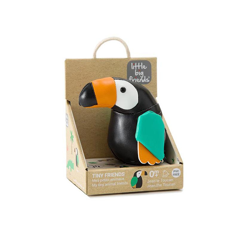 los animalitos sonajero de little big friends en el modelo tucan