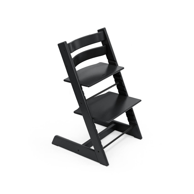 pack de trona tripp trapp de stokke con newborn set en color negro