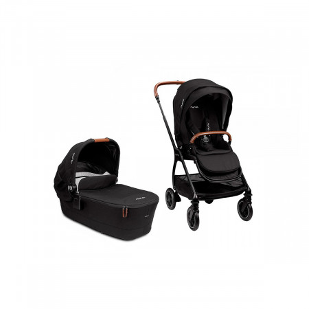 Duo cochecito Triv de Nuna en color caviar.
