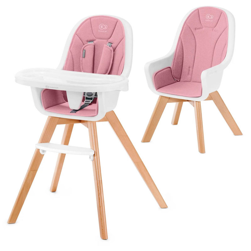 Trona Tixi 2 en 1 de Kinderkraft en color rosa.