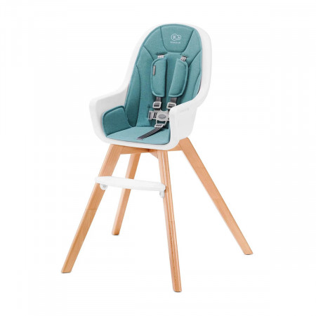 Trona Tixi 2 en 1 de Kinderkraft, con cinturones de seguridad y reposapiés.