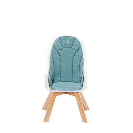 Trona Tixi 2 en 1 de Kinderkraft, con un asiento que tiene una plantilla desmontable, impermeable y lavable.