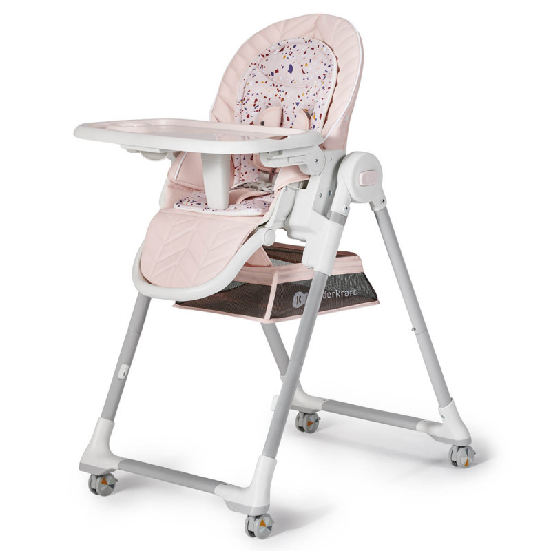 Trona y hamaca Lastree 2 en 1 de Kinderkraft en color pink.