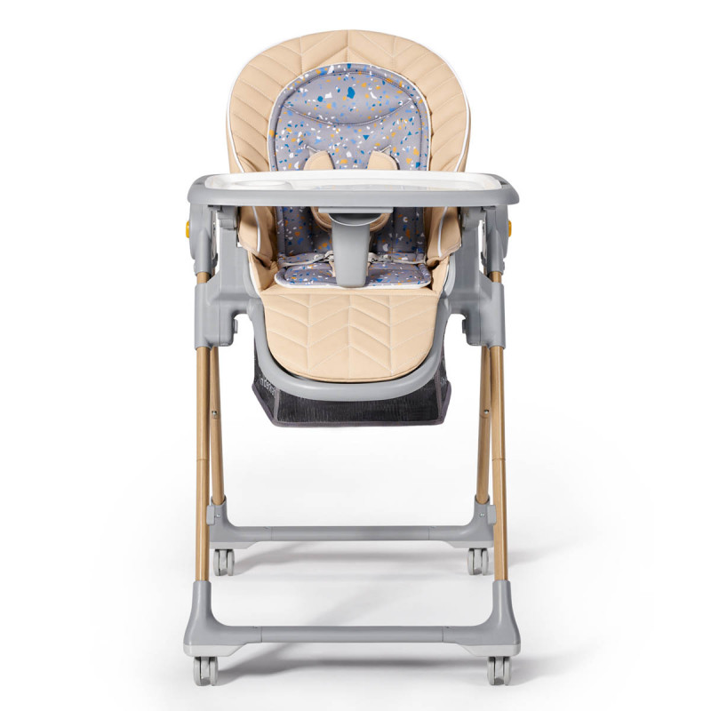 Trona y hamaca Lastree 2 en 1 de Kinderkraft, con asiento amplio y suave con un inserto y cinturones de 5 puntos.
