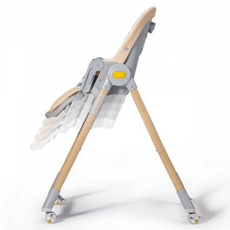 Trona y hamaca Lastree 2 en 1 de Kinderkraft. Altura del asiento regulable en 5 niveles.