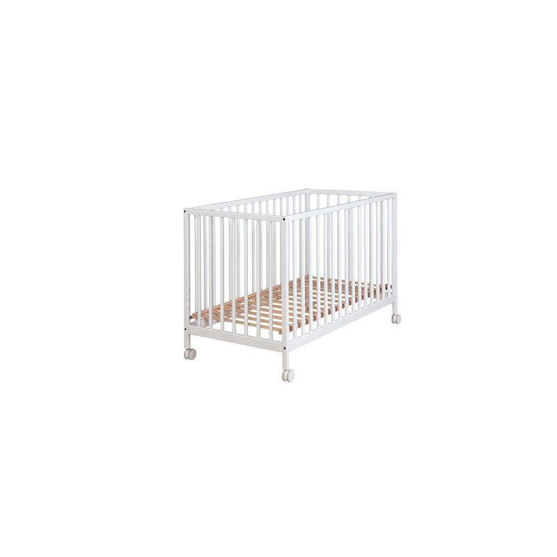 Cuna Mountain de Micuna, de 120×60 cm está diseñada y fabricada en España, y dispone de cinco posiciones de somier y ruedas.