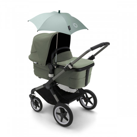 Sombrilla Bugaboo Fox o Bee 2022 con tejidos UPF50+ y que repelen el agua para una protección solar óptima.