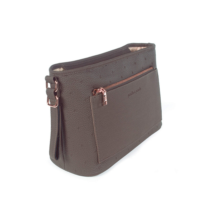 Bolso organizador London de pasito a pasito, tiene bolsillos exteriores e interiores para poder tener todo ordenado y a mano.