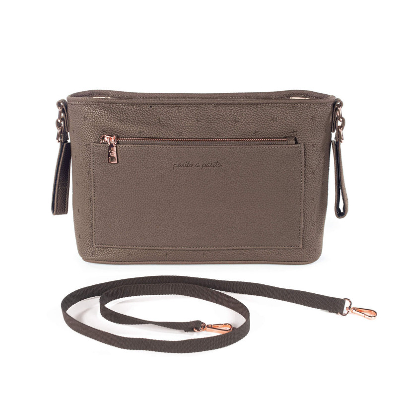 Bolso organizador London de pasito a pasito, incluye una asa larga para llevarlo como bolso.