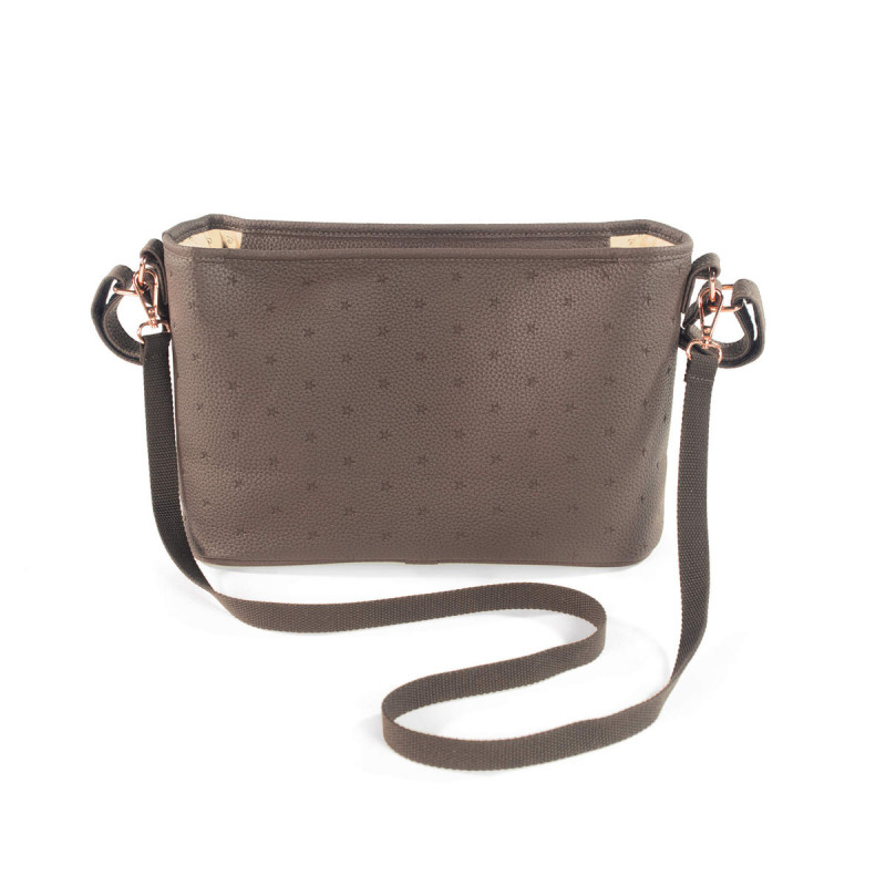 Bolso organizador London de pasito a pasito en color coffee.