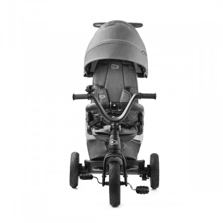 kinderkraft easytwist triciclo 5 en 1 gris frente