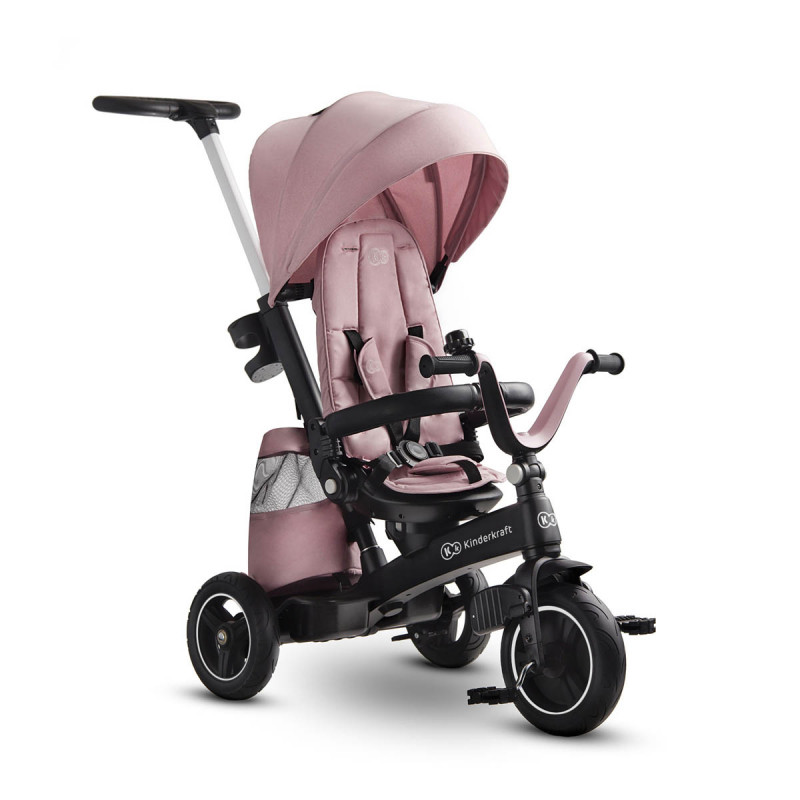 kinderkraft easytwist triciclo 5 en 1 rosa 2