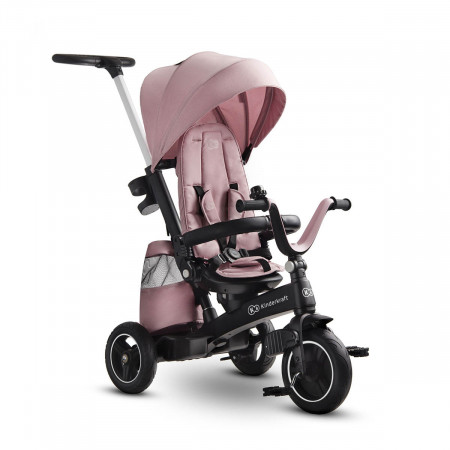 kinderkraft easytwist triciclo 5 en 1 rosa 2