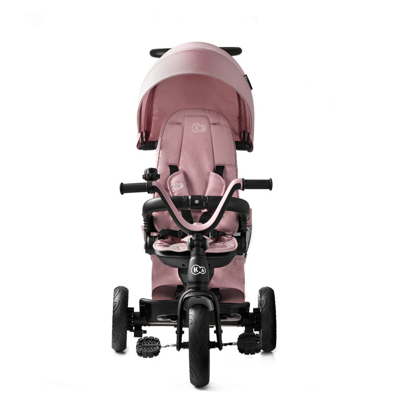kinderkraft easytwist triciclo 5 en 1 rosa frente