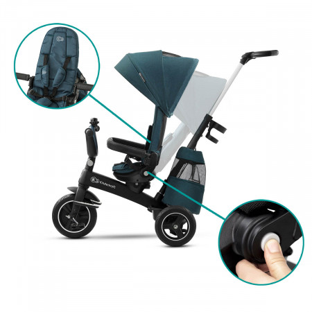 kinderkraft easytwist triciclo 5 en 1 facil de configurar