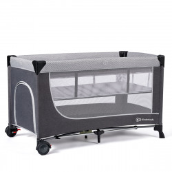 Cuna de viaje Leody de Kinderkraft en color grey.