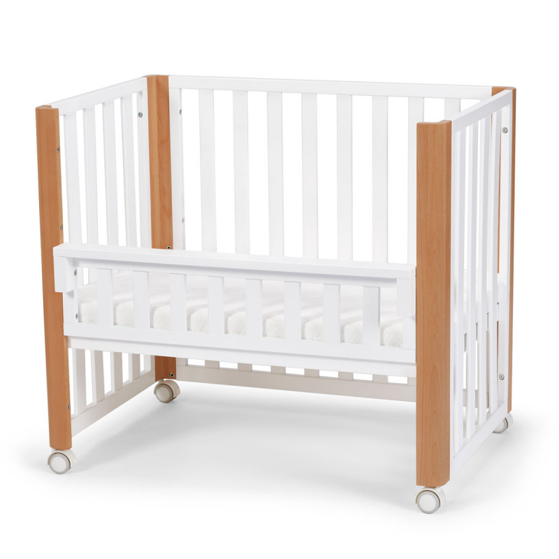 Minicuna Koya 4 en 1 de Kinderkraft, multifuncional, se convierte en cuna de colecho.