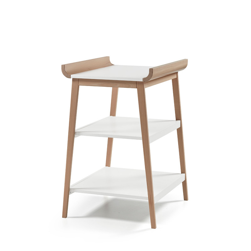Mueble cambiador Doco Sleeping de Cotinfant en color blanco natural.
