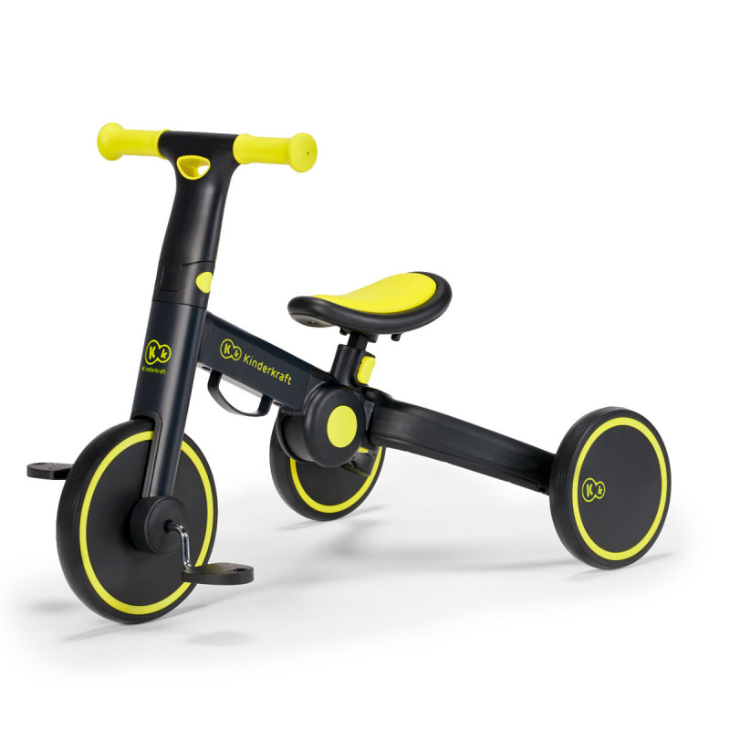 Triciclo 4TRIKE 3 en 1 de Kinderkraft, con los pedales montados.