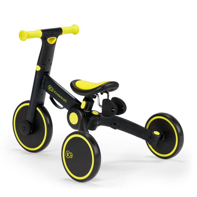 Triciclo 4TRIKE 3 en 1 de Kinderkraft, acompaña a tu hijo durante sus paseos, sea una carretera mojada o por el bosque.