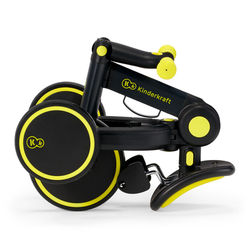 Triciclo 4TRIKE 3 en 1 de Kinderkraft, se pliega a un tamaño compacto.