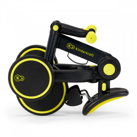 Triciclo 4TRIKE 3 en 1 de Kinderkraft, se pliega a un tamaño compacto.