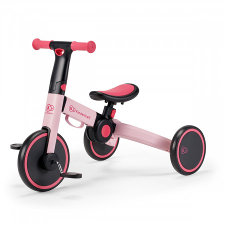 Triciclo 4TRIKE 3 en 1 de Kinderkraft, con los pedales montados.