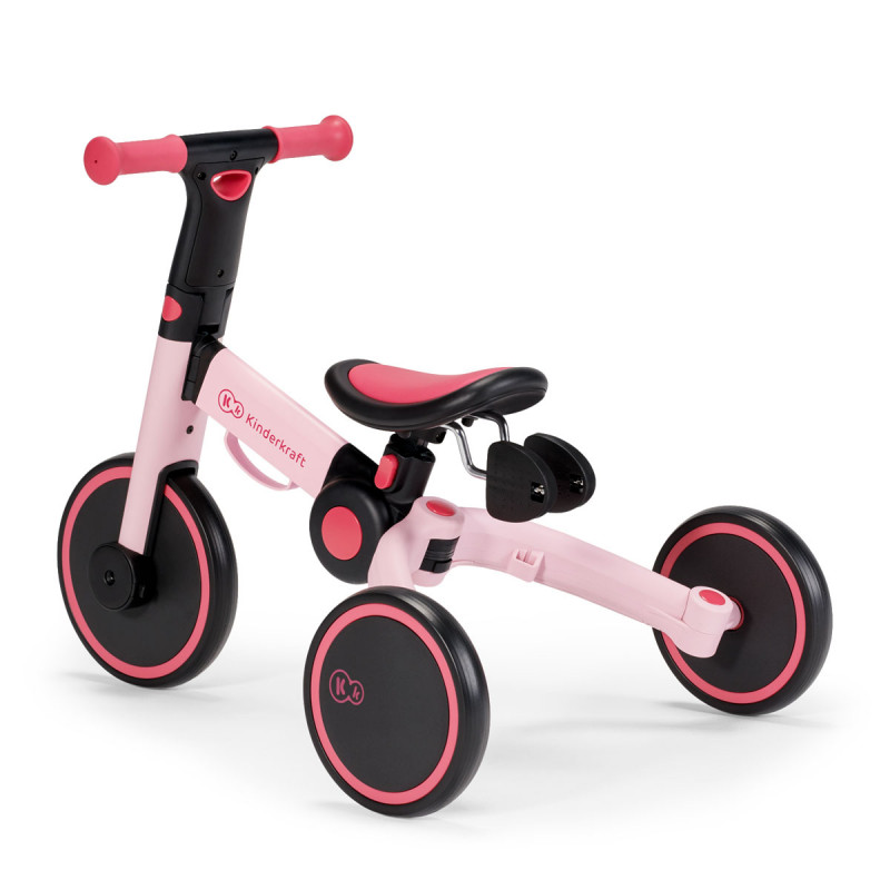 Triciclo 4TRIKE 3 en 1 de Kinderkraft, acompaña a tu hijo durante sus paseos, sea una carretera mojada o por el bosque.
