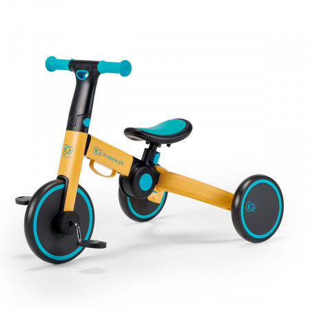 Triciclo 4TRIKE 3 en 1 de Kinderkraft, con los pedales montados.