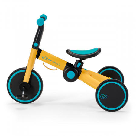 Triciclo 4TRIKE 3 en 1 de Kinderkraft, el asiento es suave, ergonómico y está perfilado.