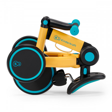 Triciclo 4TRIKE 3 en 1 de Kinderkraft, se pliega a un tamaño compacto.