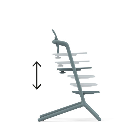 Trona Lemo 3 en 1 de Cybex, con el ajuste de altura ofrece un asiento ergonómico y optimizado para todas las edades.