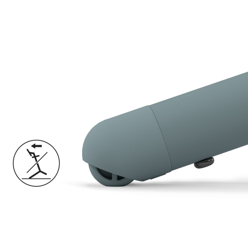 Trona Lemo 3 en 1 de Cybex. Con ruedines en las patas traseras reducen el riesgo de vuelco y facilitan el desplazamiento.