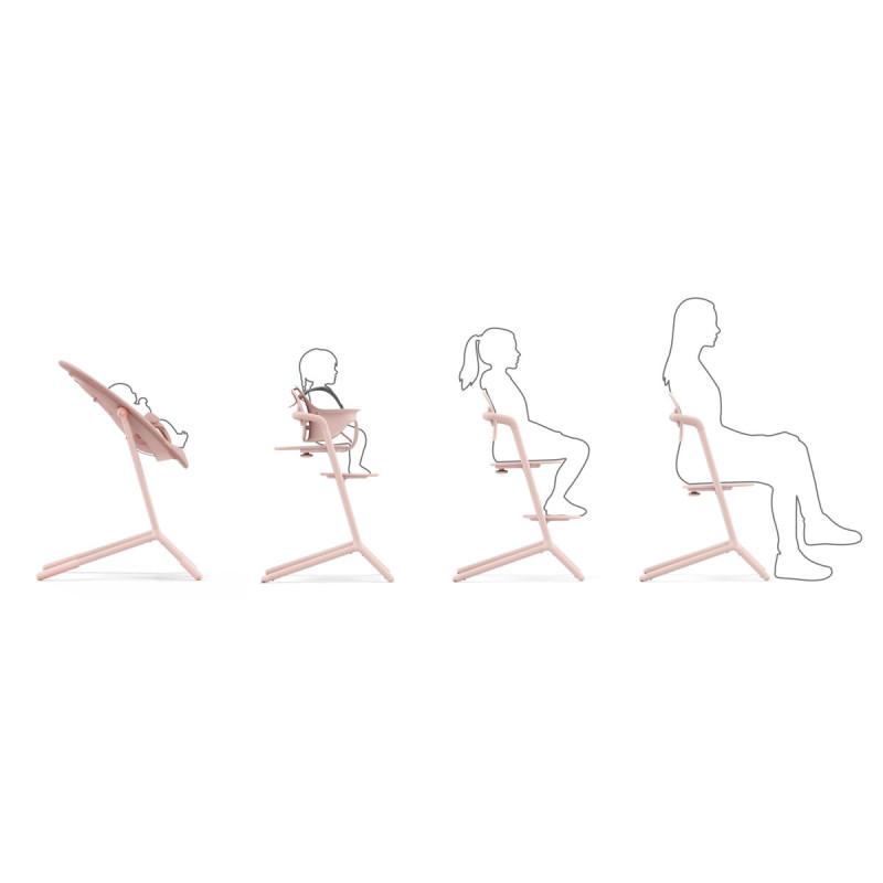 Trona Lemo 4 en 1 de Cybex, es un mueble atemporal que puede usarse desde el nacimiento hasta para toda la vida.