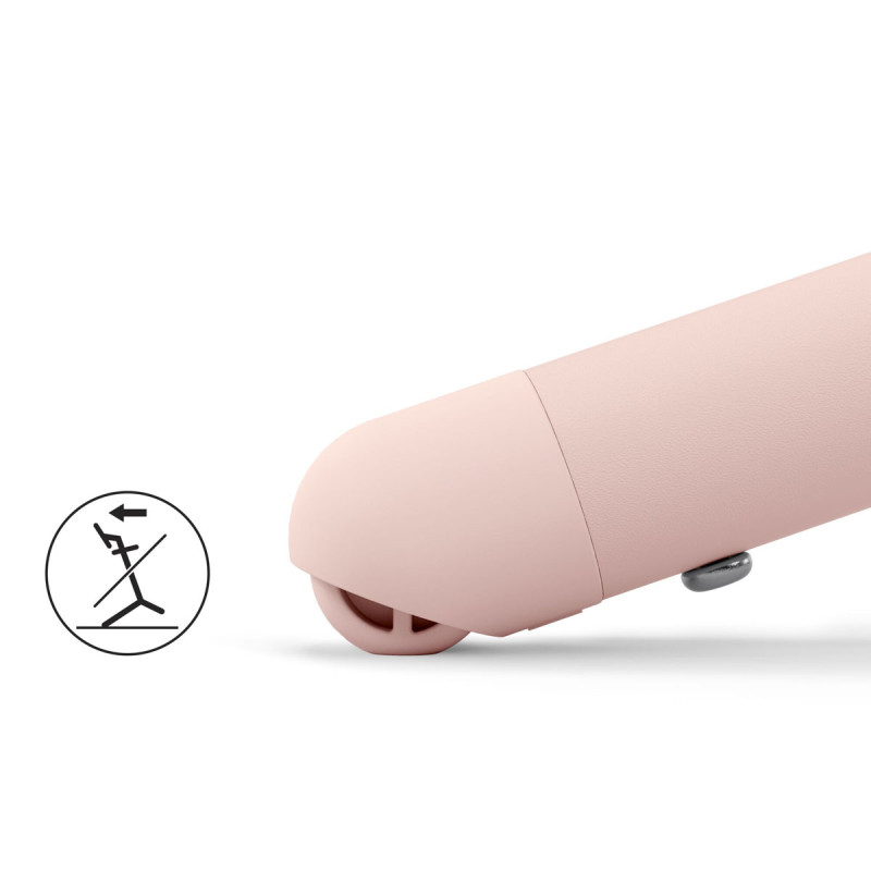 Trona Lemo 4 en 1 de Cybex. Con ruedines en las patas traseras reducen el riesgo de vuelco y facilitan el desplazamiento.