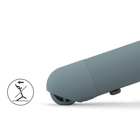 Trona Lemo 4 en 1 de Cybex. Con ruedines en las patas traseras reducen el riesgo de vuelco y facilitan el desplazamiento.