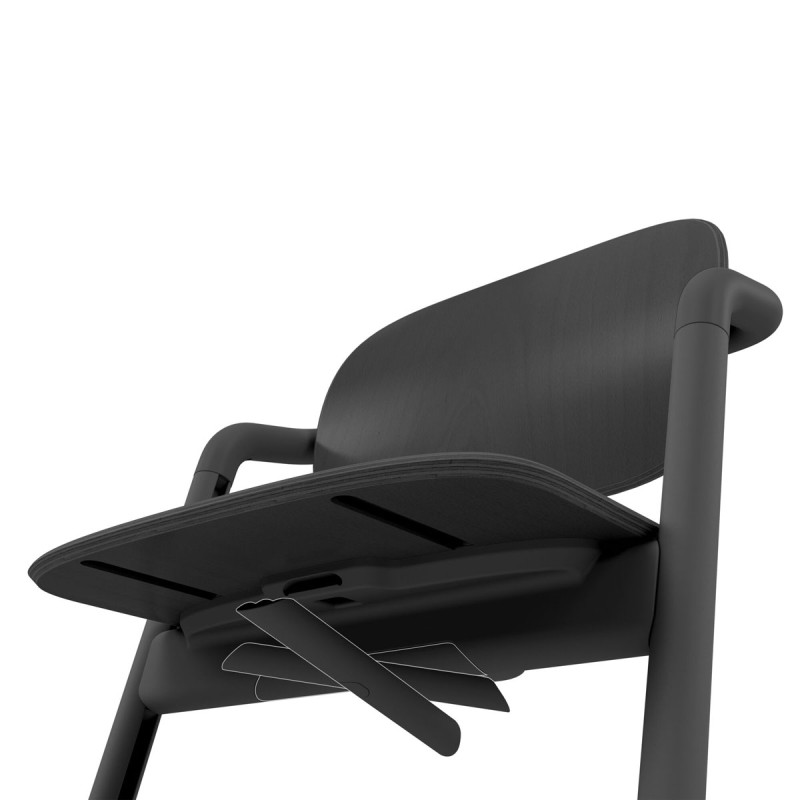 Trona Lemo 4 en 1 de Cybex. Su montaje no requiere de herramientas adicionales y los ajustes se realizan con una sola mano.