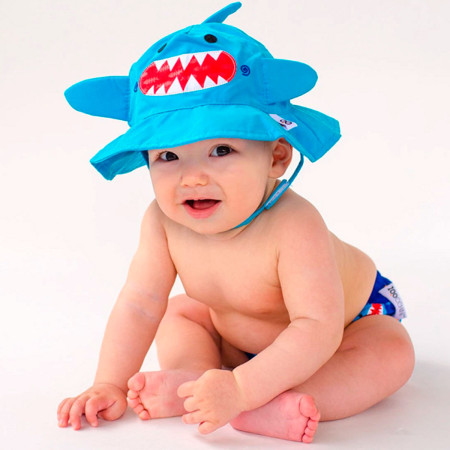 Bañador Zoocchini con gorro, ambos con UPF 50+